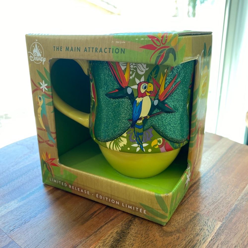 Disney Minnie Mouse: The Main Attraction Enchanted Tiki Room Mug Limited Edition